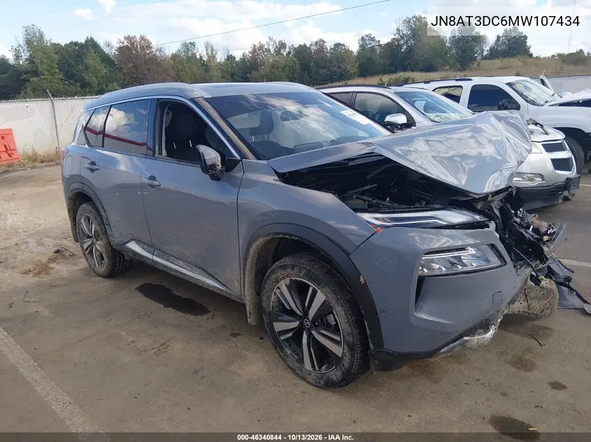 JN8AT3DC6MW107434 — 2021 Nissan Rogue, фото 2 с аукциона IAAI, Повреждения со всех сторон