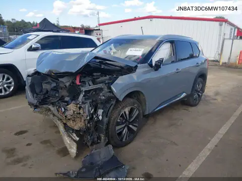 JN8AT3DC6MW107434 — 2021 Nissan Rogue, фото 3 с аукциона IAAI, Повреждения со всех сторон