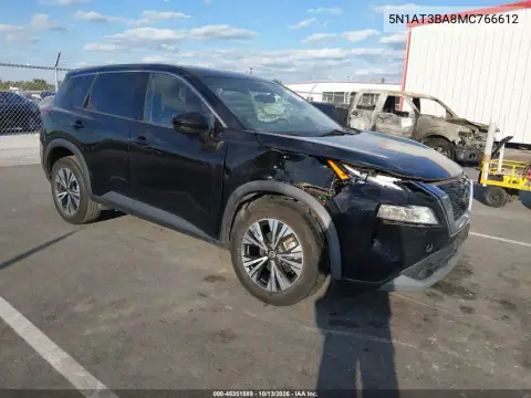 5N1AT3BA8MC766612 — 2021 Nissan Rogue, Передняя часть, фото до ремонта