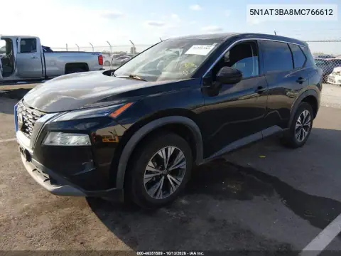 5N1AT3BA8MC766612 — 2021 Nissan Rogue, фото 3 с аукциона IAAI, Передняя часть
