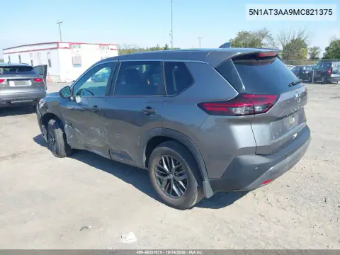5N1AT3AA9MC821375 — 2021 Nissan Rogue, фото 4 с аукциона IAAI, Левый бок