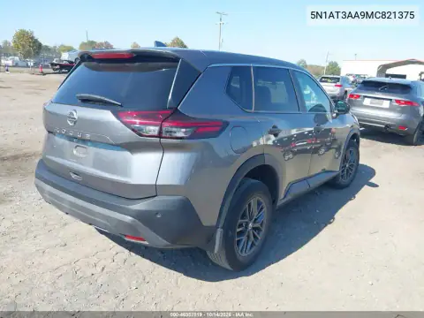 5N1AT3AA9MC821375 — 2021 Nissan Rogue, фото 5 с аукциона IAAI, Левый бок
