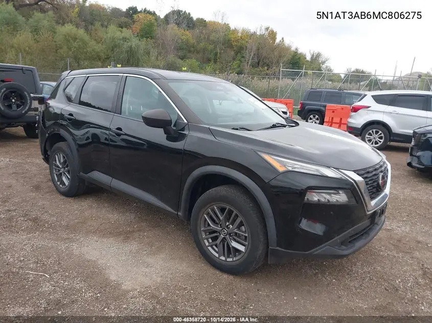 5N1AT3AB6MC806275 — 2021 Nissan Rogue, фото 2 с аукциона IAAI, Задняя часть