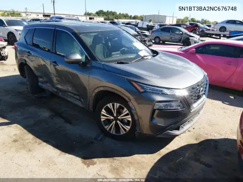 5N1BT3BA2NC676748 — 2022 Nissan Rogue, Правая сторона, фото до ремонта