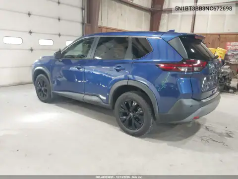 5N1BT3BB3NC672698 — 2022 Nissan Rogue, фото 4 с аукциона IAAI, Справа сзади