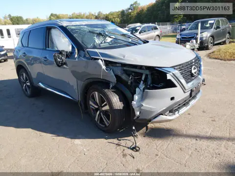 JN8BT3DD5PW301163 — 2023 Nissan Rogue, Переворот, фото до ремонта