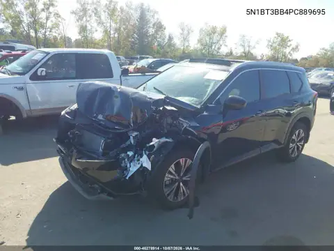 2023 Nissan Rogue Sv Intelligent Awd VIN 5N1BT3BB4PC889695 фото 2