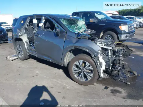 5N1BT3BA4PC773839 — 2023 Nissan Rogue, Переворот, фото до ремонта