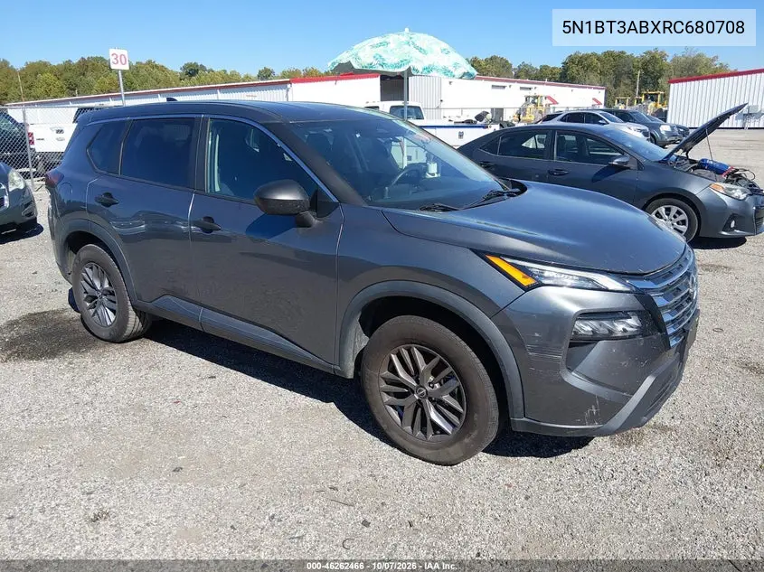 2024 Nissan Rogue S Intelligent Awd VIN 5N1BT3ABXRC680708 фото 1