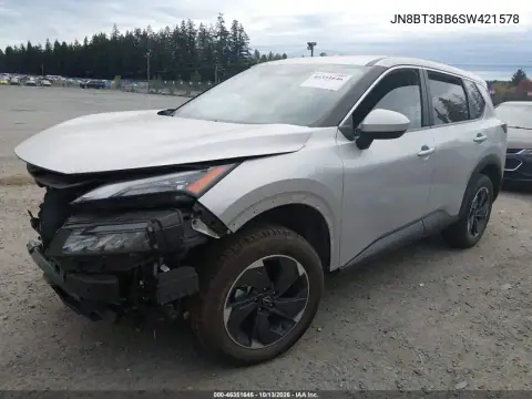 JN8BT3BB6SW421578 — 2025 Nissan Rogue, фото 2 с аукциона IAAI, Естественный износ
