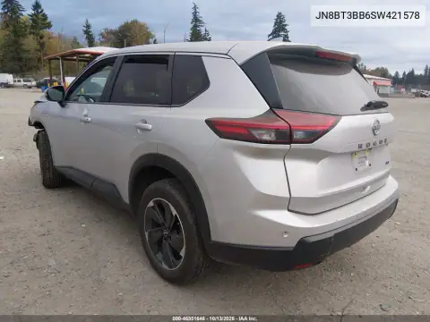 JN8BT3BB6SW421578 — 2025 Nissan Rogue, фото 3 с аукциона IAAI, Естественный износ