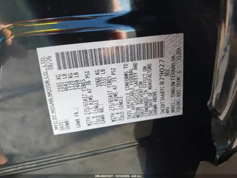 2026 Nissan Rogue S VIN 5N1BT3AA8TC879027 фото 10