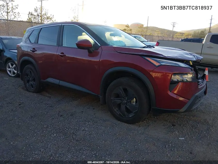 5N1BT3BB7TC818937 Nissan Rogue 2026 — повреждение Передняя часть, фото до ремонта