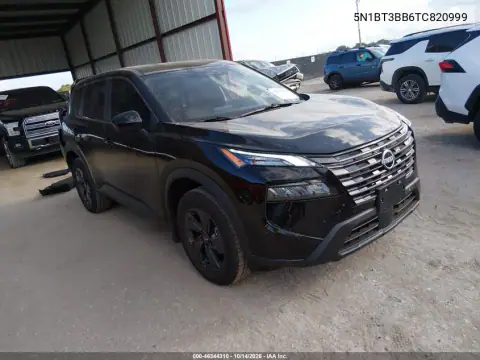 5N1BT3BB6TC820999 — 2026 Nissan Rogue, Задняя часть, фото до ремонта