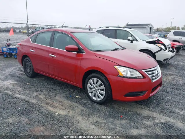 3N1AB7AP0EL672012 — 2014 Nissan Sentra 1.8 S/1.8 SL/1.8 SR/1.8 SV, Левый бок (Left Side), фото до ремонта