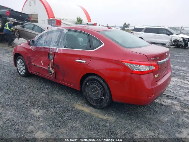 3N1AB7AP0EL672012 — 2014 Nissan Sentra 1.8 S/1.8 SL/1.8 SR/1.8 SV, фото 3 с аукциона IAAI 13.10.2026, Левый бок