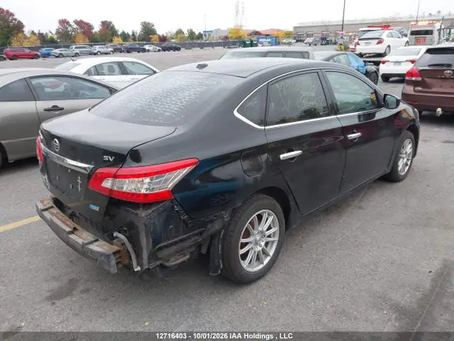 3N1AB7AP0EL680627 — 2014 Nissan Sentra 1.8 S/1.8 SL/1.8 SR/1.8 SV, фото 4 с аукциона IAAI 13.10.2026, Задняя часть