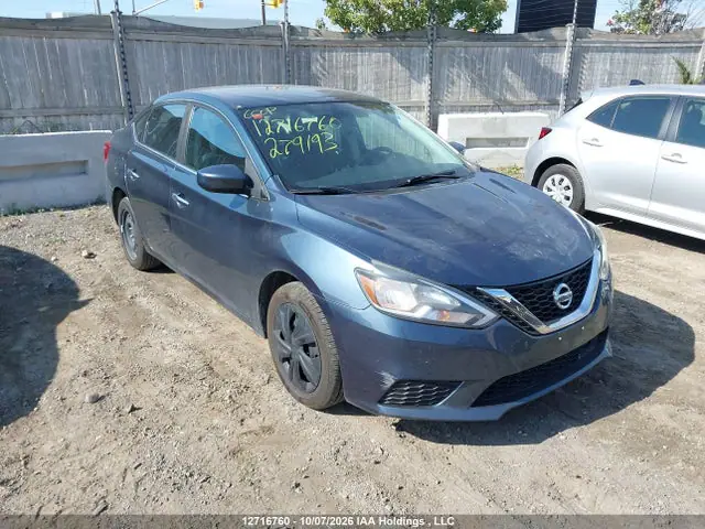 3N1AB7AP8JY279193 — 2018 Nissan Sentra 1.8 S/S/SV/SV Midnight Edition, Левый бок (Left Side), фото до ремонта