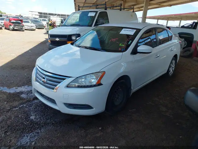 2014 Nissan Sentra Fe+ S/fe+ Sv/s/sl/sr/sv VIN 3N1AB7AP9EY245625 фото 2
