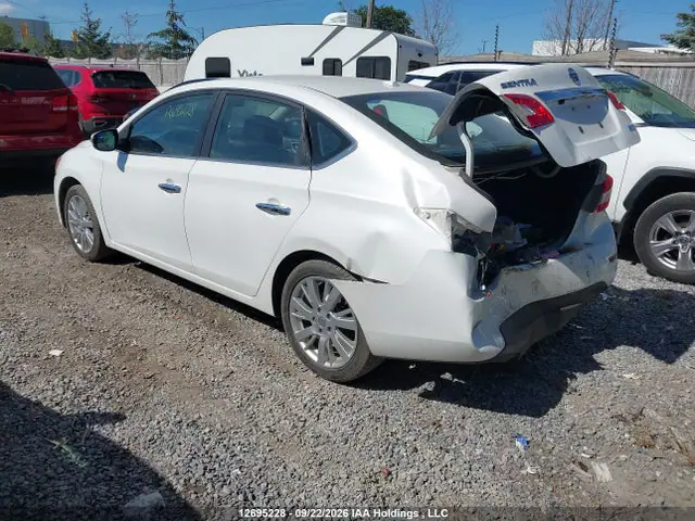 3N1AB7AP9FL640550 — 2015 Nissan Sentra S/SV/SR/SL, фото 3 с аукциона IAAI 29.09.2026, Задняя часть