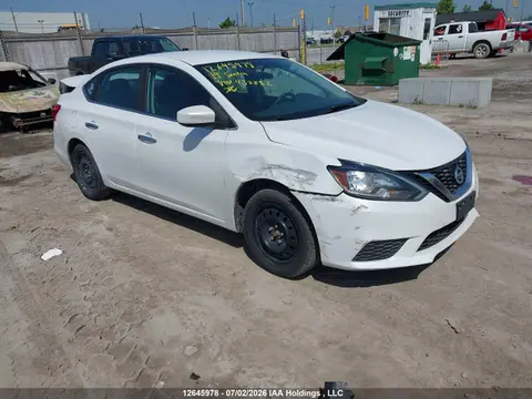 3N1AB7AP6KY432882 — 2019 Nissan Sentra S/SV/SR/SL, Передняя часть (Front), фото до ремонта