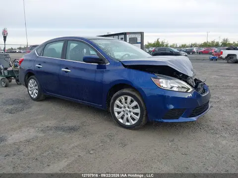 3N1AB7AP0KY275057 — 2019 Nissan Sentra S/SV/SR/SL, Передняя часть (Front), фото до ремонта