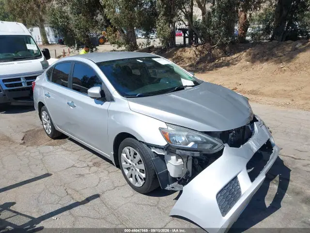 3N1AB7AP4GL682092 — 2016 Nissan Sentra S, Передняя часть (Front End), фото до ремонта
