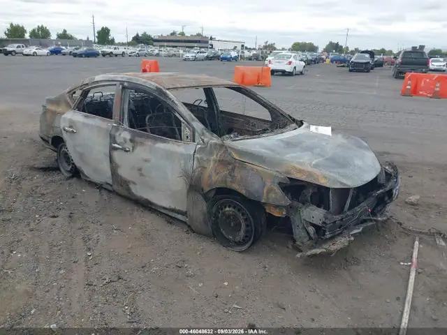 3N1AB7AP6GY321580 — 2016 Nissan Sentra S, Полный пожар (Total Burn), фото до ремонта
