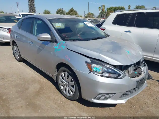 3N1AB7APXGY284162 — 2016 Nissan Sentra S, Передняя часть (Front End), фото до ремонта