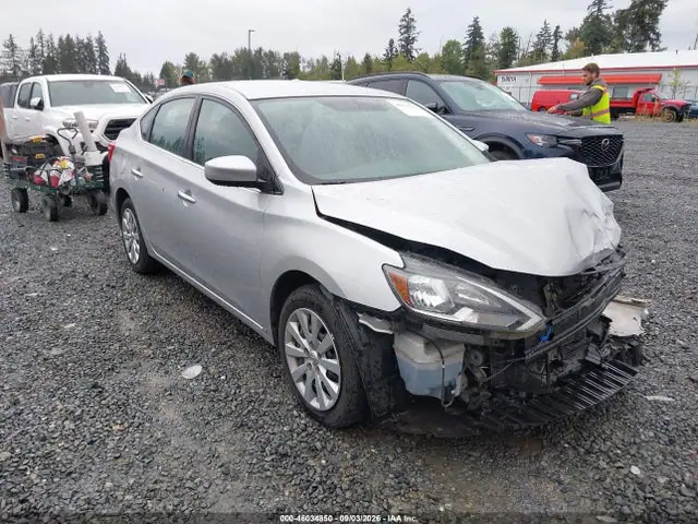 3N1AB7AP0HY293762 — 2017 Nissan Sentra S, Передняя часть (Front End), фото до ремонта