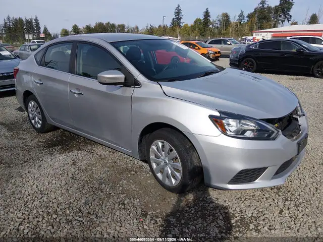 3N1AB7AP5KY343949 — 2019 Nissan Sentra S, Левый бок (Left Side), фото до ремонта