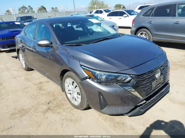 3N1AB8BV5SY267975 — 2025 Nissan Sentra S, Передняя часть (Front End), фото до ремонта