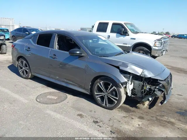 3N1AB8DV4NY308288 — 2022 Nissan Sentra SR Xtronic Cvt, Передняя часть (Front End), фото до ремонта