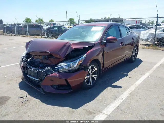 3N1AB8CV9LY276758 — 2020 Nissan Sentra SV Xtronic Cvt, фото 2 с аукциона IAAI 14.10.2026, Передняя часть