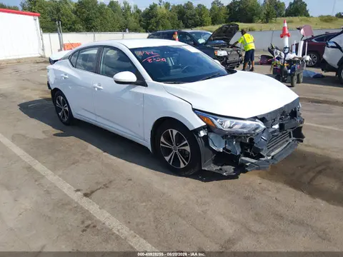 3N1AB8CV0NY302327 — 2022 Nissan Sentra SV Xtronic Cvt, Передняя часть (Front & Rear), фото до ремонта