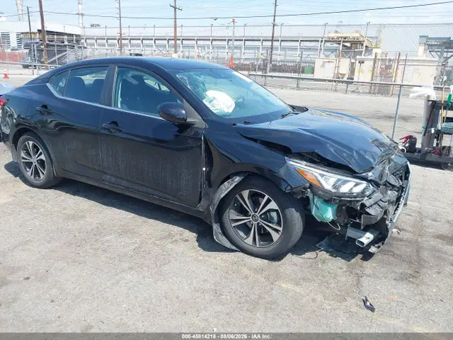 3N1AB8CV4PY245097 — 2023 Nissan Sentra SV Xtronic Cvt, Передняя часть (Front End), фото до ремонта