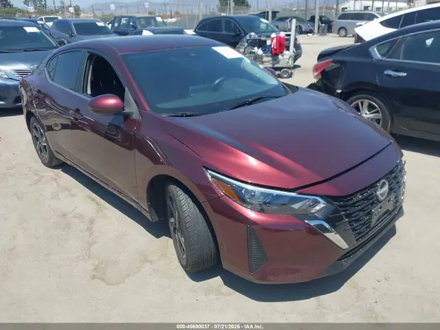 3N1AB8CV3RY364729 — 2024 Nissan Sentra SV Xtronic Cvt, Передняя часть слева (Left Front), фото до ремонта