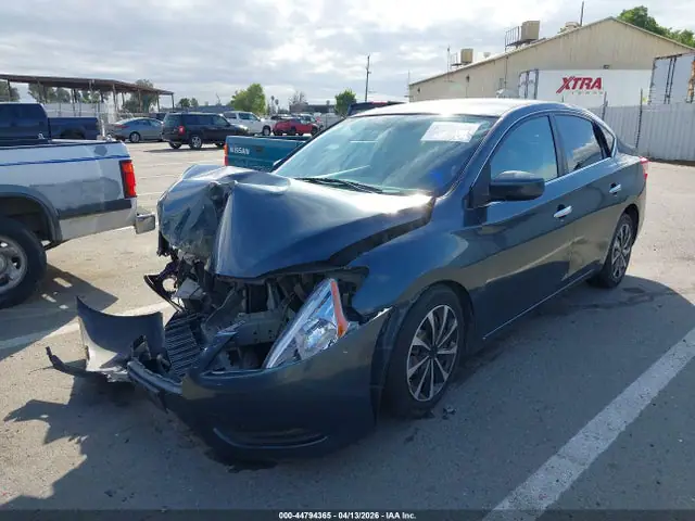 2014 Nissan SENTRA SV VIN 3N1AB7AP0EL654125 фото 2