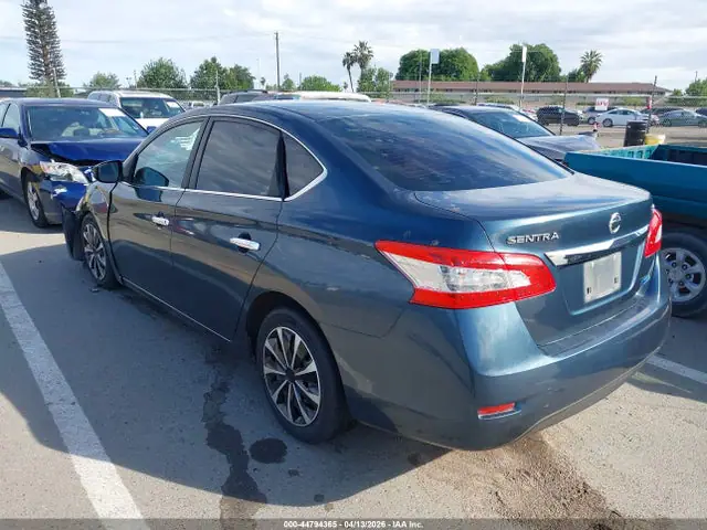 2014 Nissan SENTRA SV VIN 3N1AB7AP0EL654125 фото 3