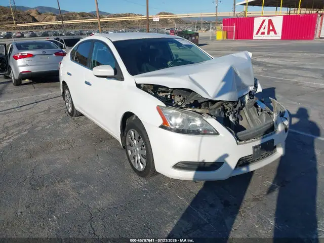 3N1AB7AP3EY299275 — 2014 Nissan Sentra SV, Передняя часть (Front End), фото до ремонта