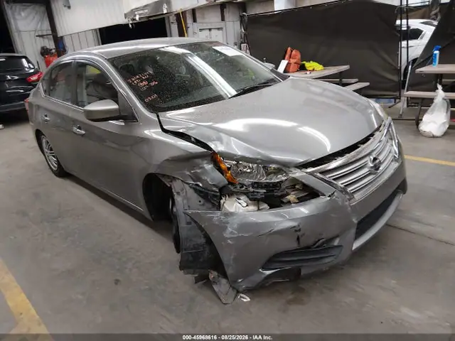 3N1AB7AP8EY220201 — 2014 Nissan Sentra SV, Передняя часть (Front End), фото до ремонта