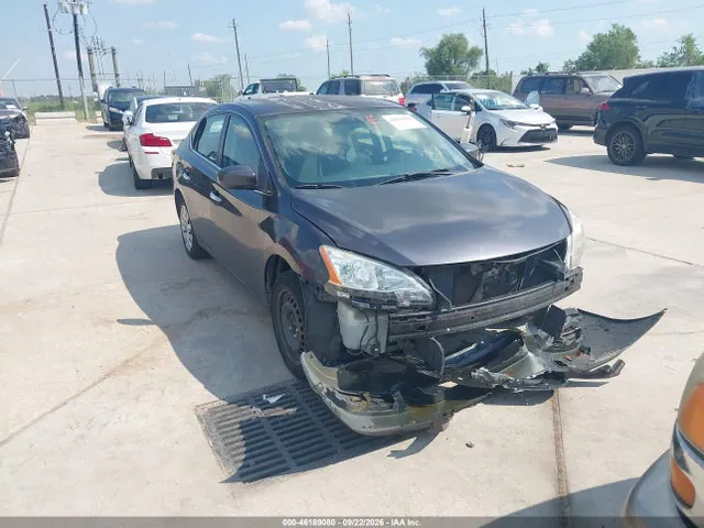 2014 Nissan SENTRA SV VIN 3N1AB7AP7EY252430 фото 1