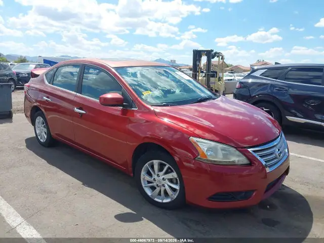 3N1AB7AP5FY349630 — 2015 Nissan Sentra SV, Задняя часть слева (Left Rear), фото до ремонта