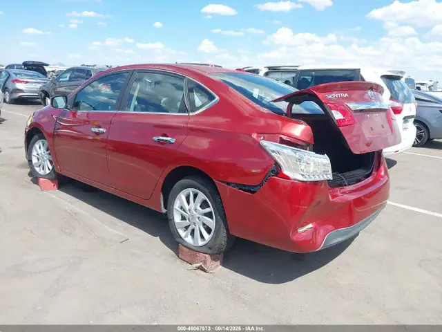 3N1AB7AP5FY349630 — 2015 Nissan Sentra SV, фото 3 с аукциона IAAI 13.10.2026, Задняя часть слева