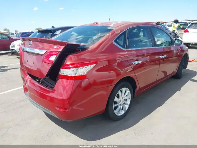 3N1AB7AP5FY349630 — 2015 Nissan Sentra SV, фото 4 с аукциона IAAI 13.10.2026, Задняя часть слева
