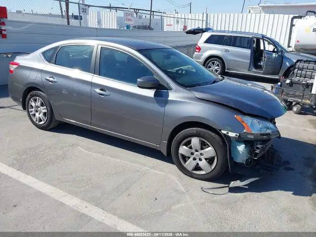 3N1AB7AP9FL696830 — 2015 Nissan Sentra SV, Передняя часть (Front End), фото до ремонта