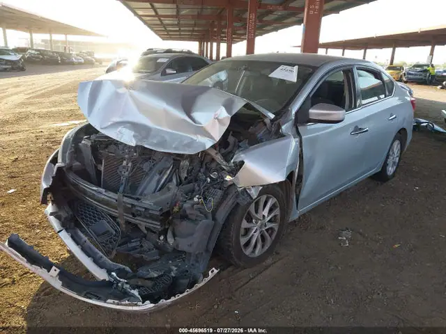 3N1AB7AP1KY417030 — 2019 Nissan Sentra SV, фото 2 с аукциона IAAI 29.09.2026, Передняя часть