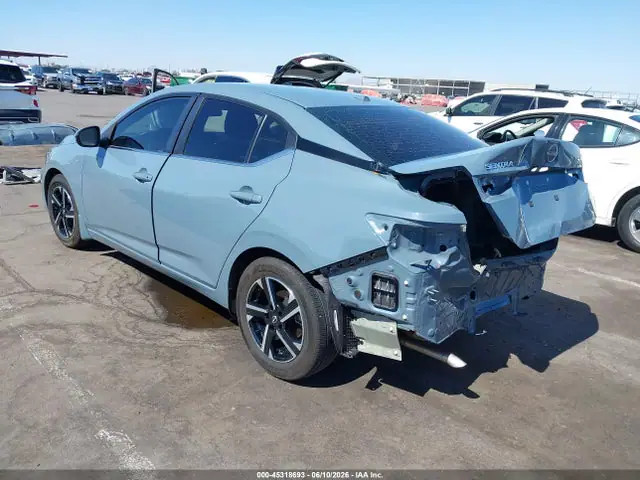 3N1AB8CV0SY358036 — 2025 Nissan Sentra SV, фото 3 с аукциона IAAI 29.09.2026, Задняя часть