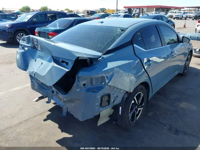 3N1AB8CV0SY358036 — 2025 Nissan Sentra SV, фото 4 с аукциона IAAI 29.09.2026, Задняя часть