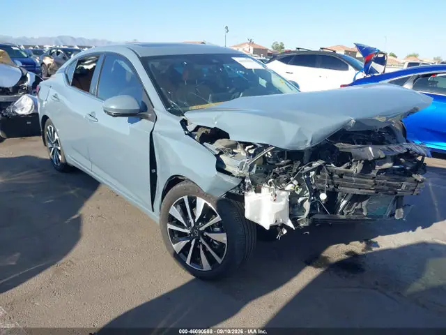 3N1AB8CV9SY396025 — 2025 Nissan Sentra SV, Передняя часть (Front End), фото до ремонта